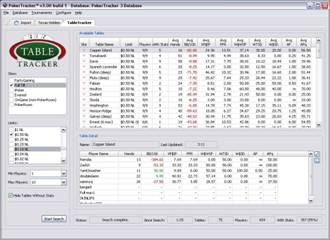 PokerTracker screen shot